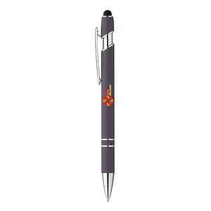 Rubber Finish Stylus Ballpoint Pen