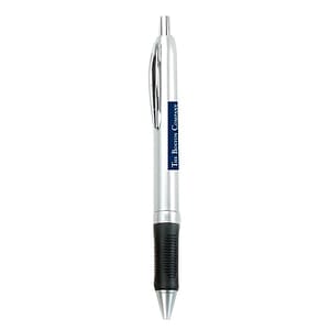 Silver Barrel Banner Pen