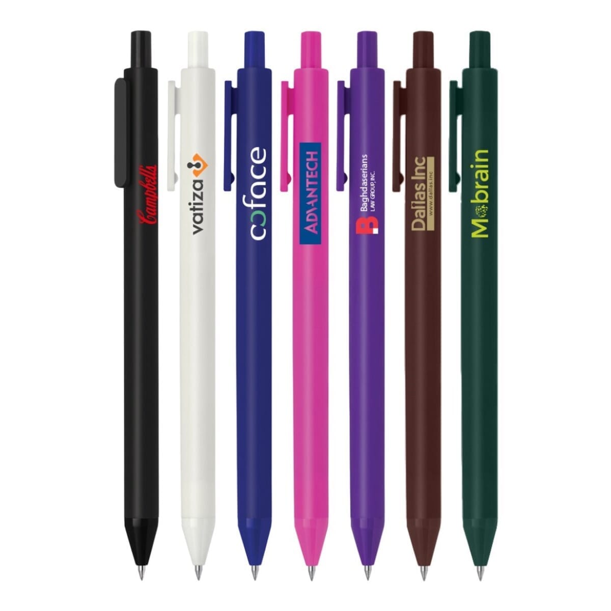 Rubber Grip Click Action Plastic Pen