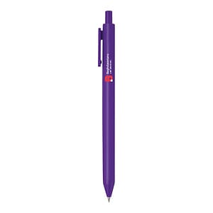 Rubber Grip Click Action Plastic Pen
