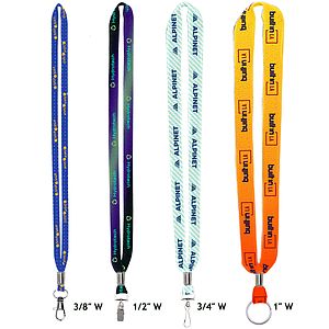 Everett Made in the USA Recycled Standard Material Lanyard 3/8'' Width
