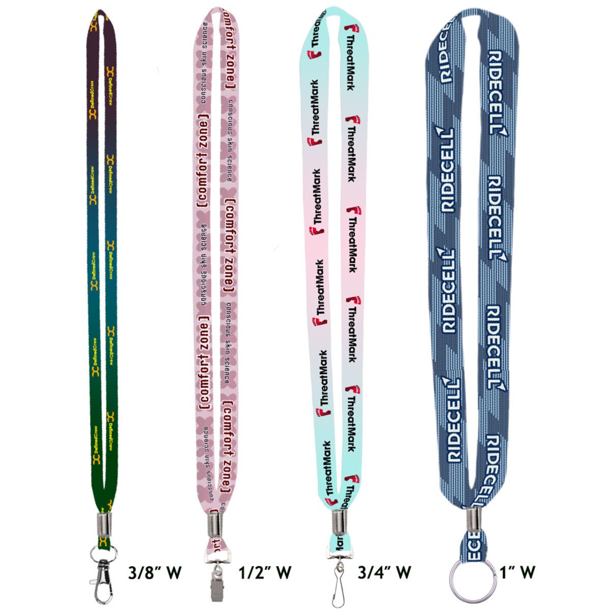 Rally Made in the USA Recycled Ultra Material Lanyard 1'' Width