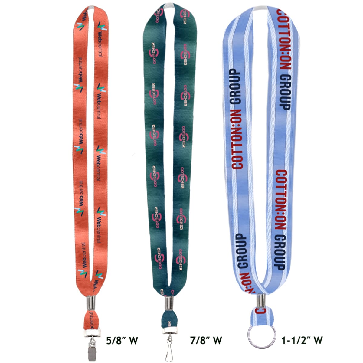 Made in the USA Ribbon Material Lanyard 7/8'' Width