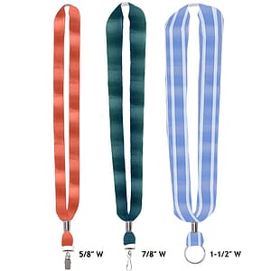 Made in the USA Ribbon Material Lanyard 7/8'' Width