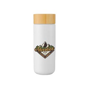 Bamboo Lid Ceramic Tumbler