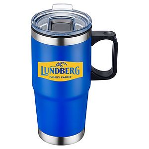 24 oz Silver Bottom Travel Mug