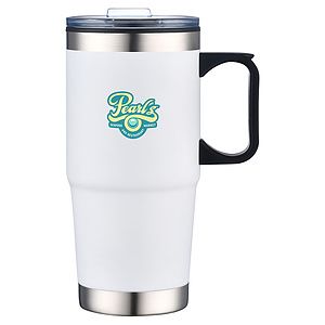 24 oz Silver Bottom Travel Mug