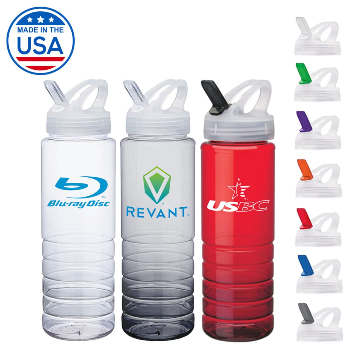 Made in the USA Newport 26 oz. Flip Spout Water Bottle
