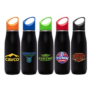 Giorno 23 oz Black Stainless Steel Bottle