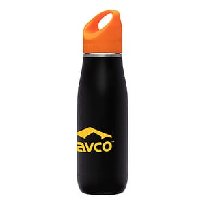 Giorno 23 oz Black Stainless Steel Bottle