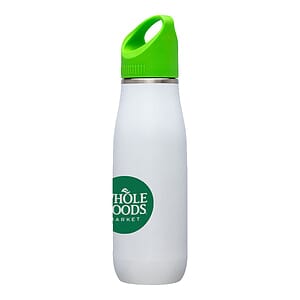 Giorno 23 oz White Stainless Steel Bottle