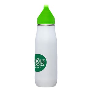 Giorno 23 oz White Stainless Steel Bottle