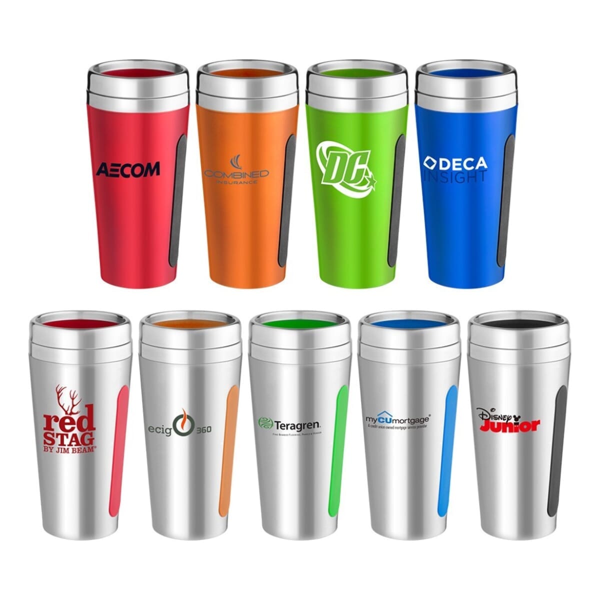 Silicone and Color Stainless Steel Tumbler