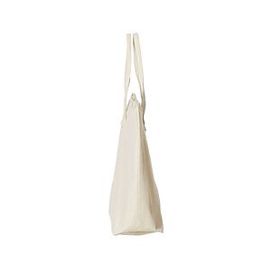 22" Zippered Cotton Canvas Tote Bag