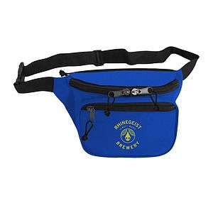 600D Polyester Two Pocket Fanny Pack