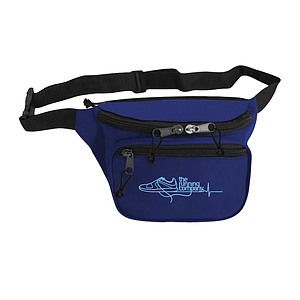 600D Polyester Two Pocket Fanny Pack