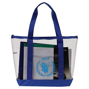 Stadium PVC Clear Zipper Tote Bag