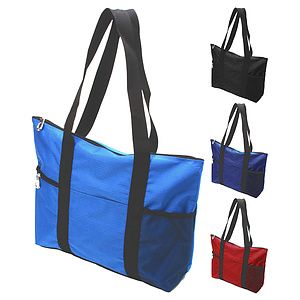 Poly Deluxe Zipper Travel Tote Bag