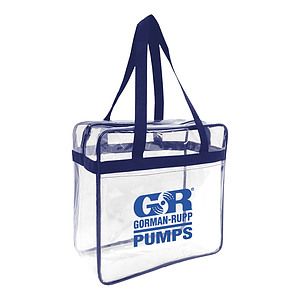 Stadium Clear PVC Zipper Tote Bag