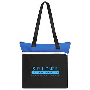 Poly Large Zipper Tote Bag