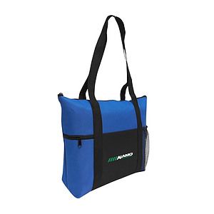 Poly Large Multi-Zipper Tote Bag