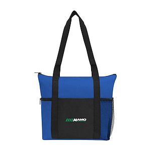 Poly Large Multi-Zipper Tote Bag
