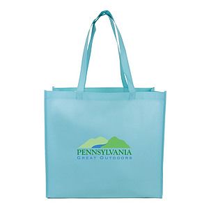 Large Laminated Matte Shopping Tote Bag