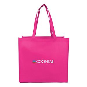 Large Laminated Matte Shopping Tote Bag