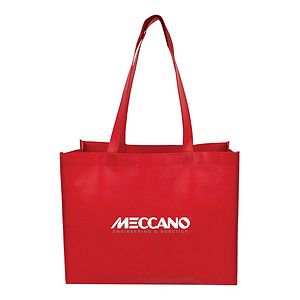 Medium Laminated Matte Shopping Tote Bag