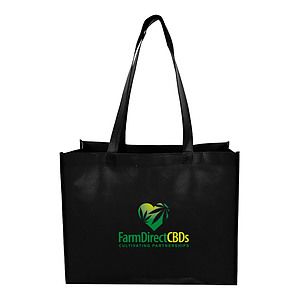 Medium Laminated Matte Shopping Tote Bag