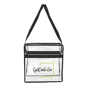 Clear PVC Messenger Tote Bag