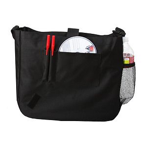 Poly Zipper Messenger Bag