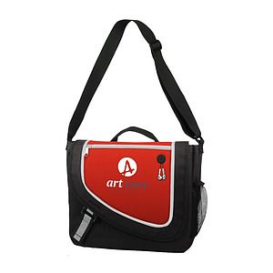 Poly Zipper Messenger Bag
