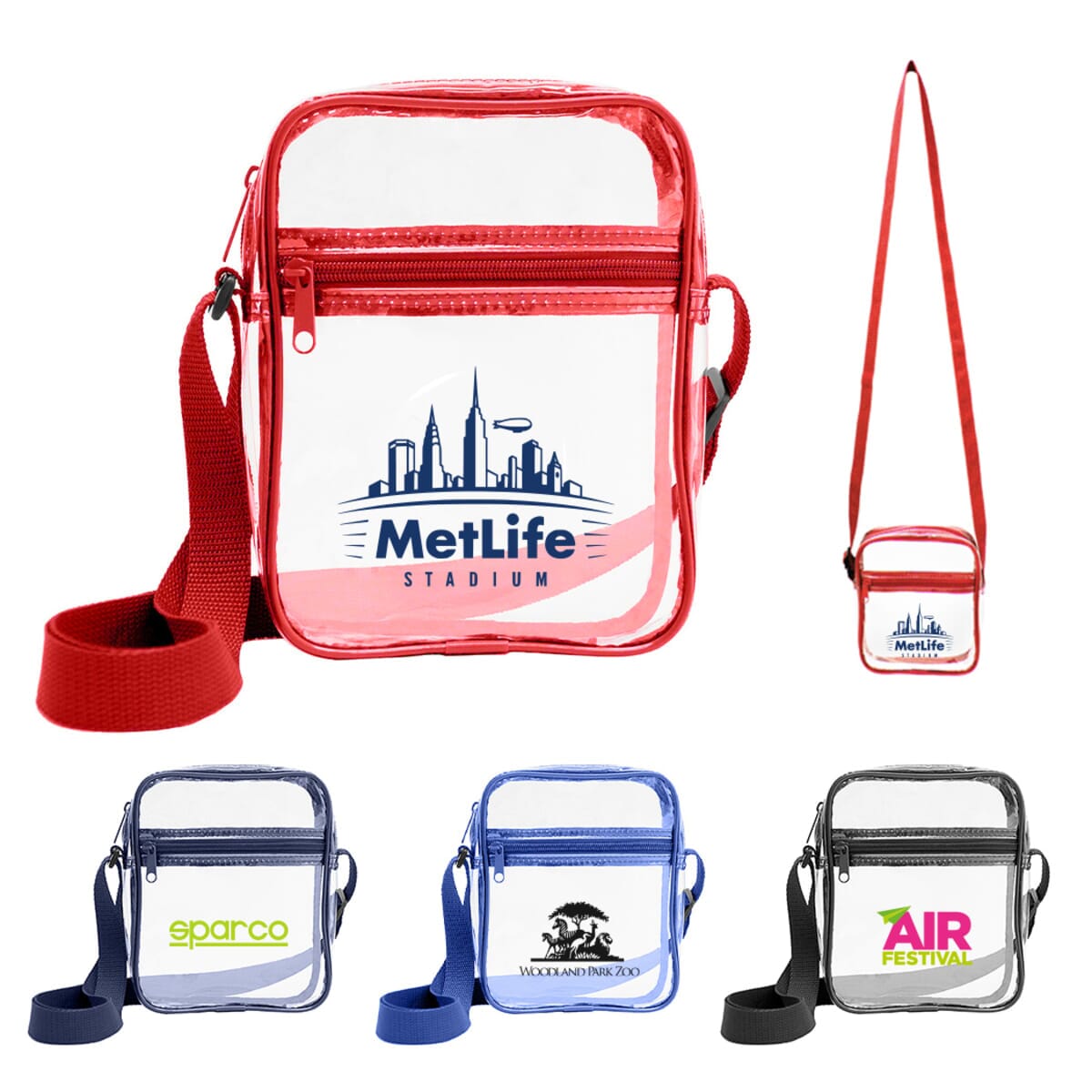 Clear PVC Crossbody Pouch