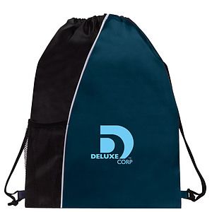Poly Colorblock Drawstring Backpack