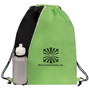 Poly Colorblock Drawstring Backpack