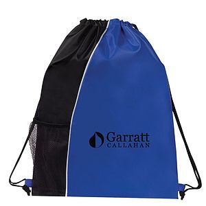 Poly Colorblock Drawstring Backpack