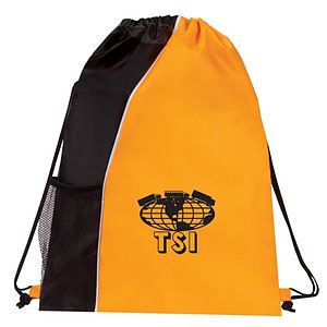 Poly Colorblock Drawstring Backpack