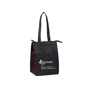Non-Woven Insulated Zippered Lunch Tote