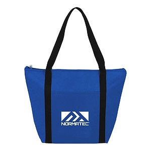 Wide Zipper Cooler Tote Bag