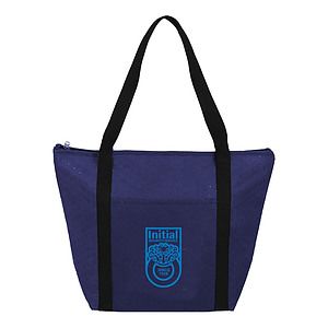 Wide Zipper Cooler Tote Bag