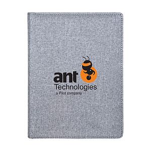 Linen Tech Organizer Portfolio Notebook