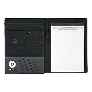 Linen Tech Organizer Portfolio Notebook