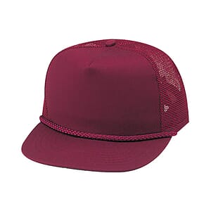 Structured Cotton Blend Twill Mesh Cap