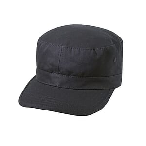 Military-Style Cotton Twill Cap