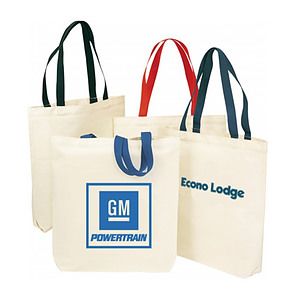 Cotton Canvas Book Tote Bag