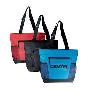 Poly Zipper Tote Bag