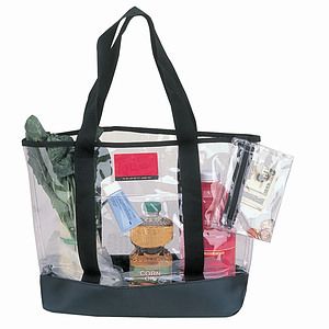 Clear Vinyl Tote Bag with Coin Purse