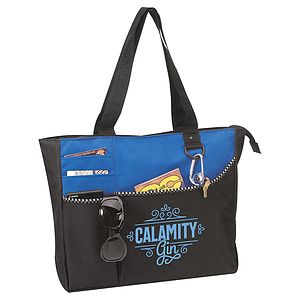 Poly Multi Pocket Zipper Tote Bag
