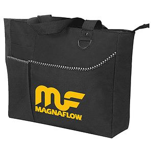 Poly Multi Pocket Zipper Tote Bag